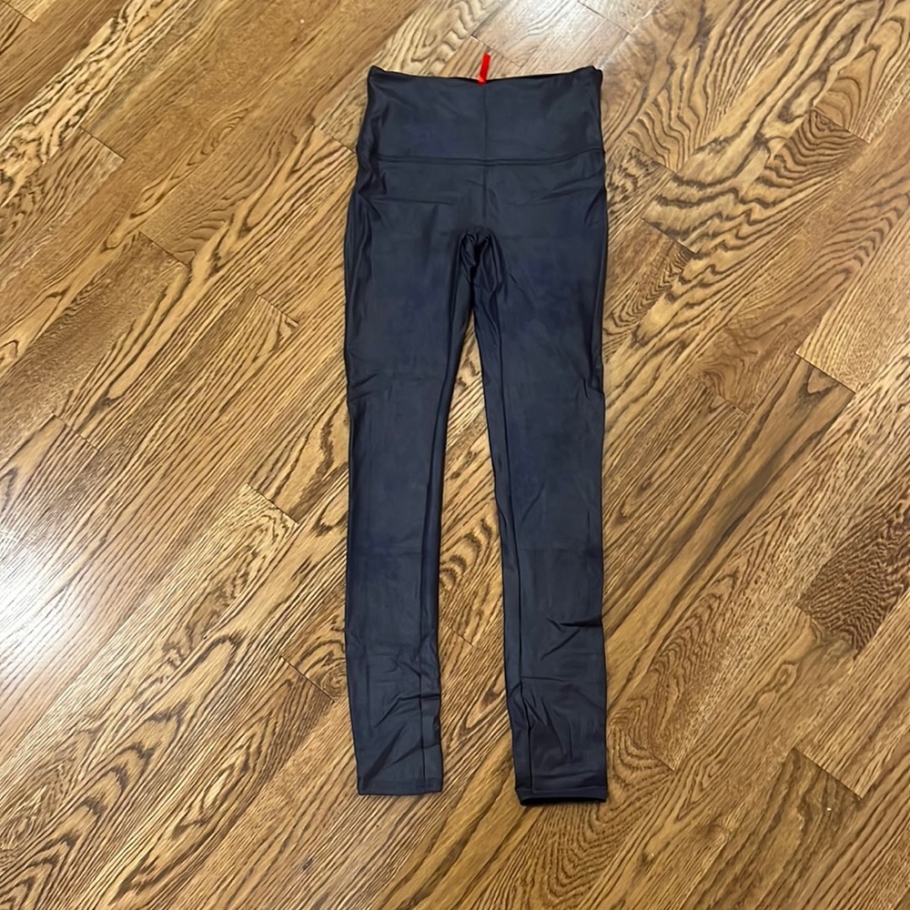 SPANX Navy Shimmer leggings